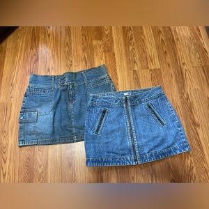 No boundaries denim skirts